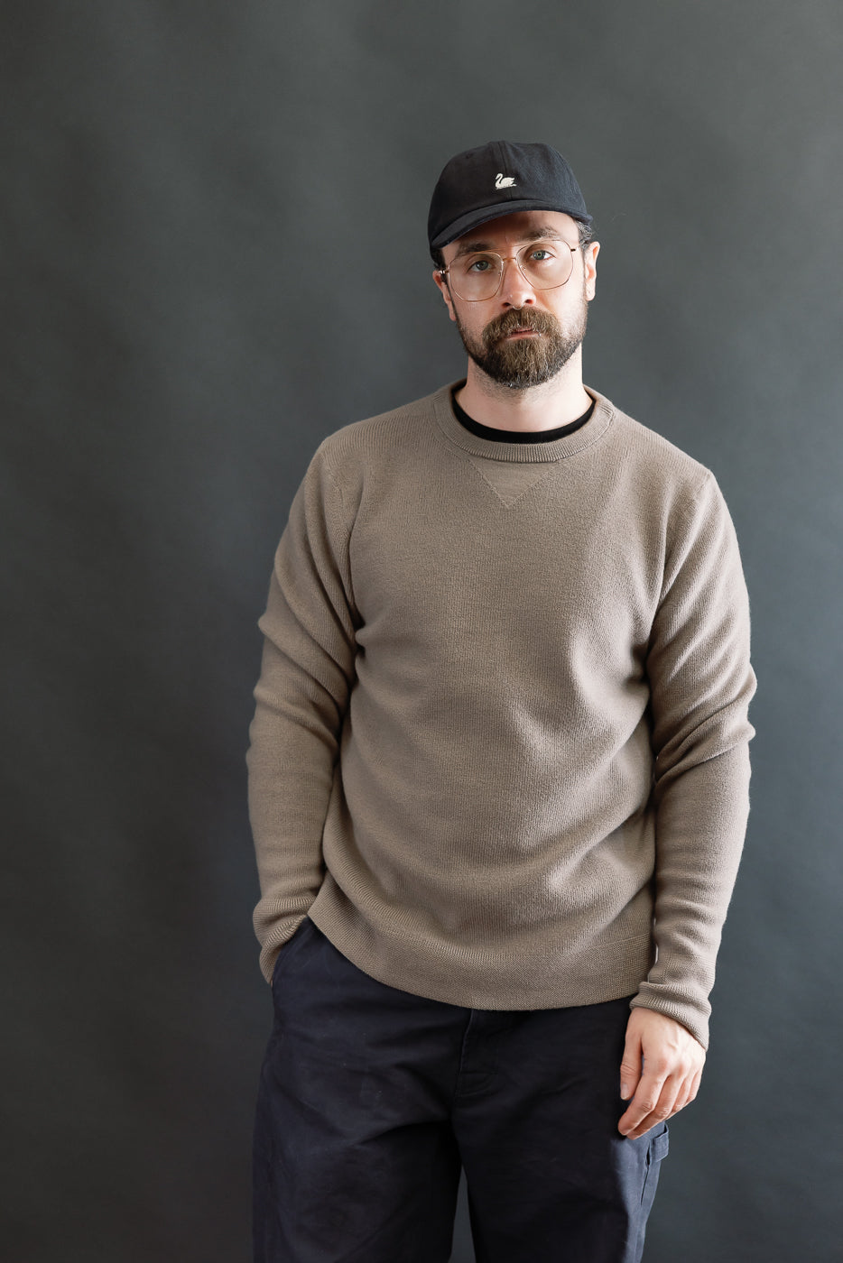 MWCC01.06 - Ribbed Structure Pullover Merino Wool - 06 Grain