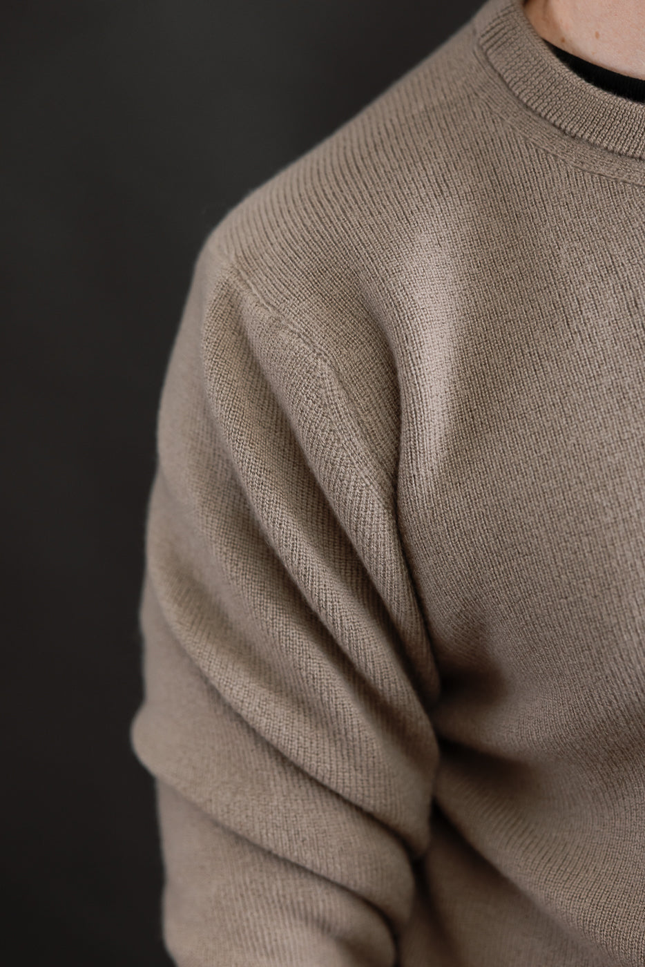 MWCC01.06 - Ribbed Structure Pullover Merino Wool - 06 Grain