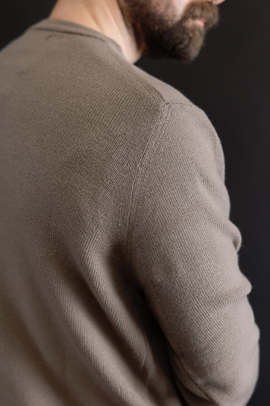 MWCC01.06 - Ribbed Structure Pullover Merino Wool - 06 Grain