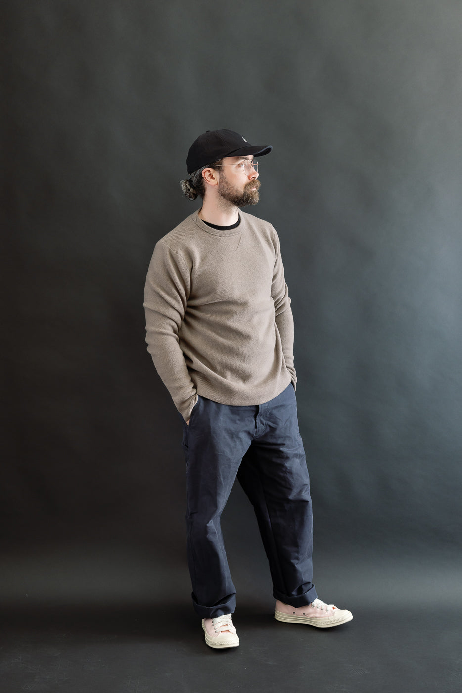 MWCC01.06 - Ribbed Structure Pullover Merino Wool - 06 Grain