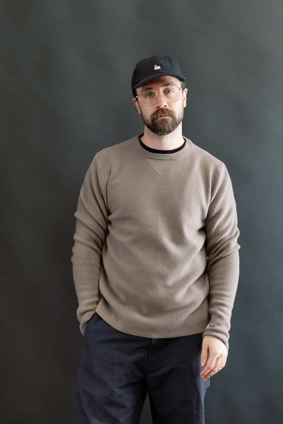 MWCC01.06 - Ribbed Structure Pullover Merino Wool - 06 Grain