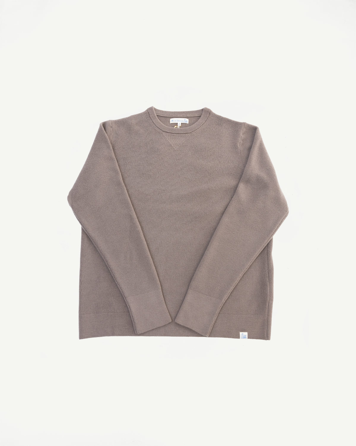 MWCC01.06 - Ribbed Structure Pullover Merino Wool - 06 Grain
