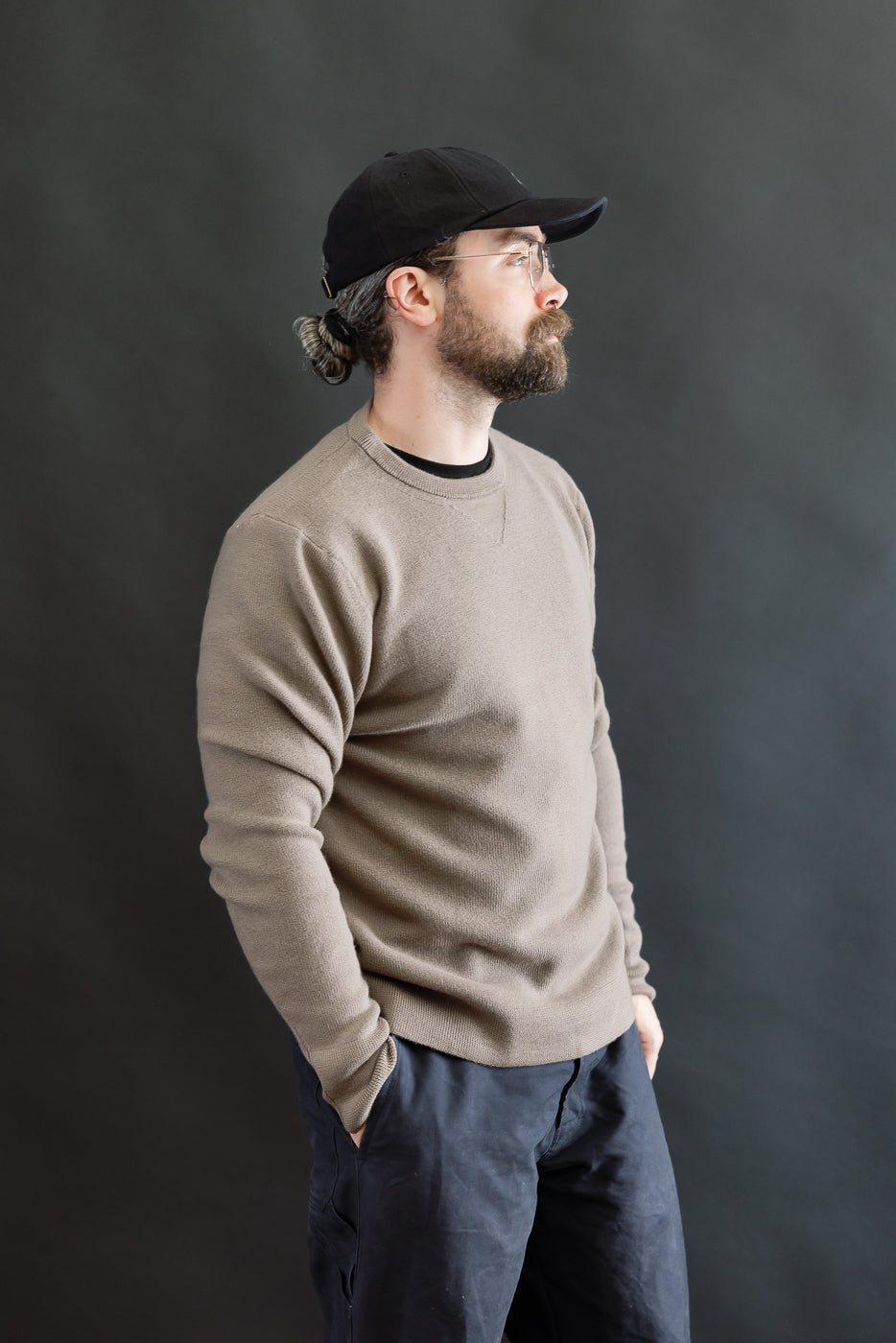 MWCC01.06 - Ribbed Structure Pullover Merino Wool - 06 Grain