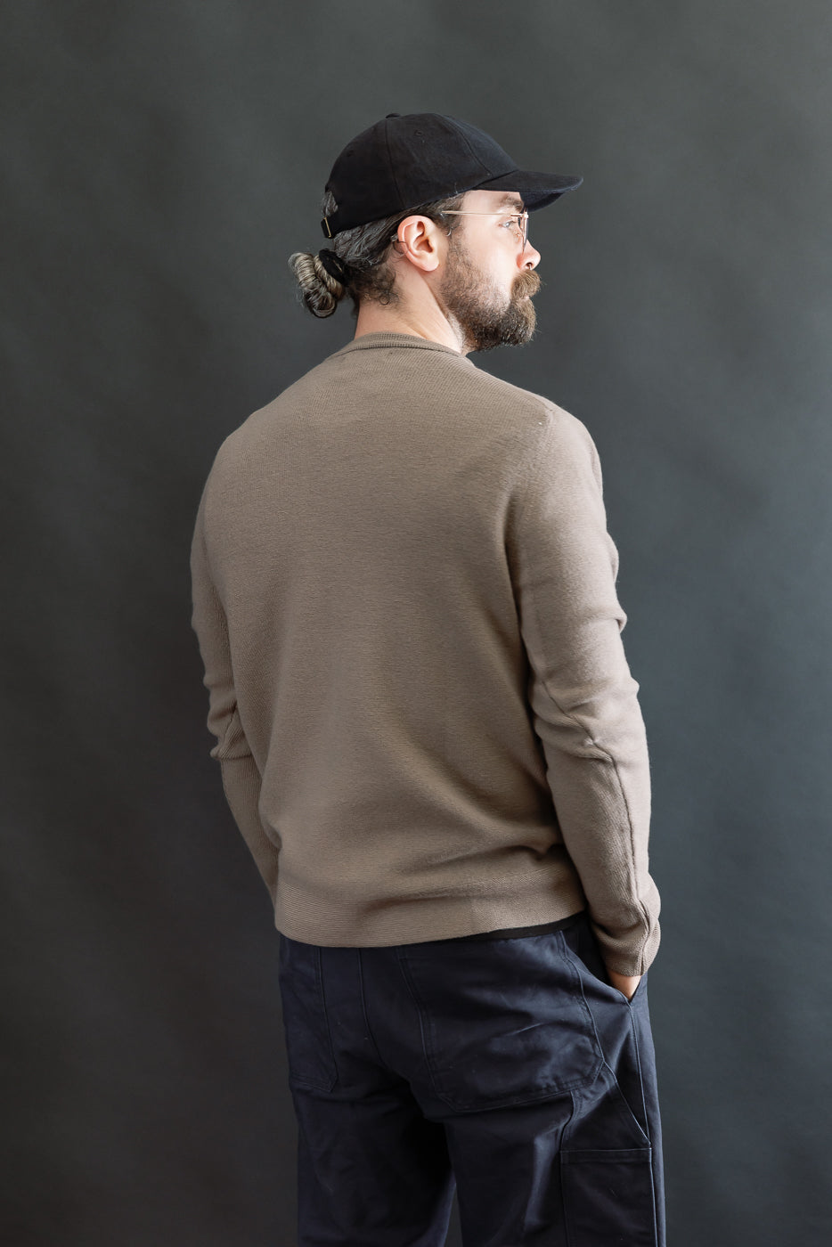 MWCC01.06 - Ribbed Structure Pullover Merino Wool - 06 Grain