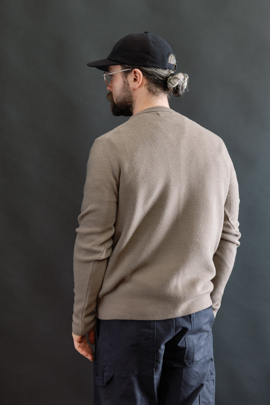 MWCC01.06 - Ribbed Structure Pullover Merino Wool - 06 Grain