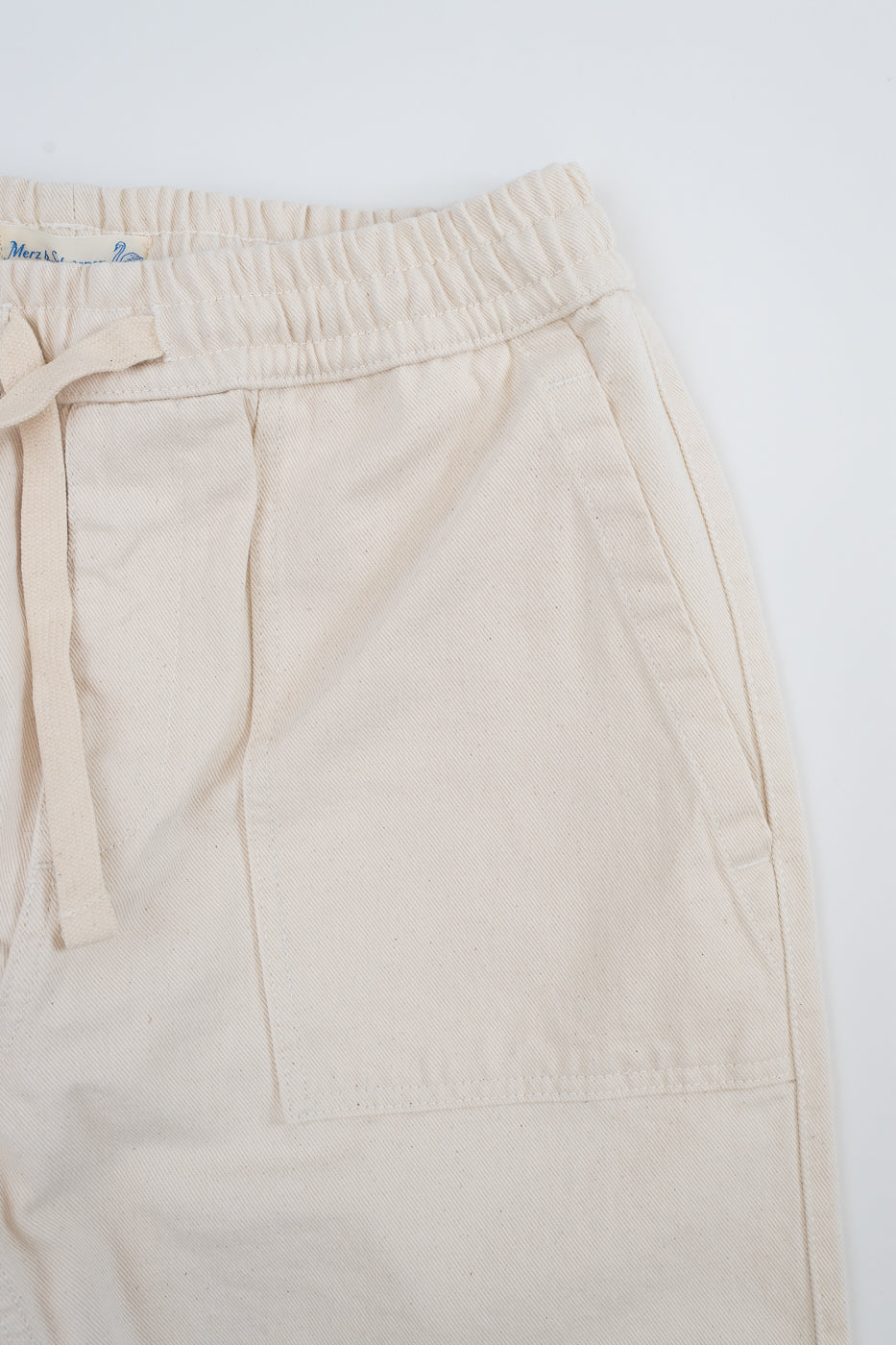 PANTS05.02 - Organic Cotton Broken Twill Drawstring Pants - Nature
