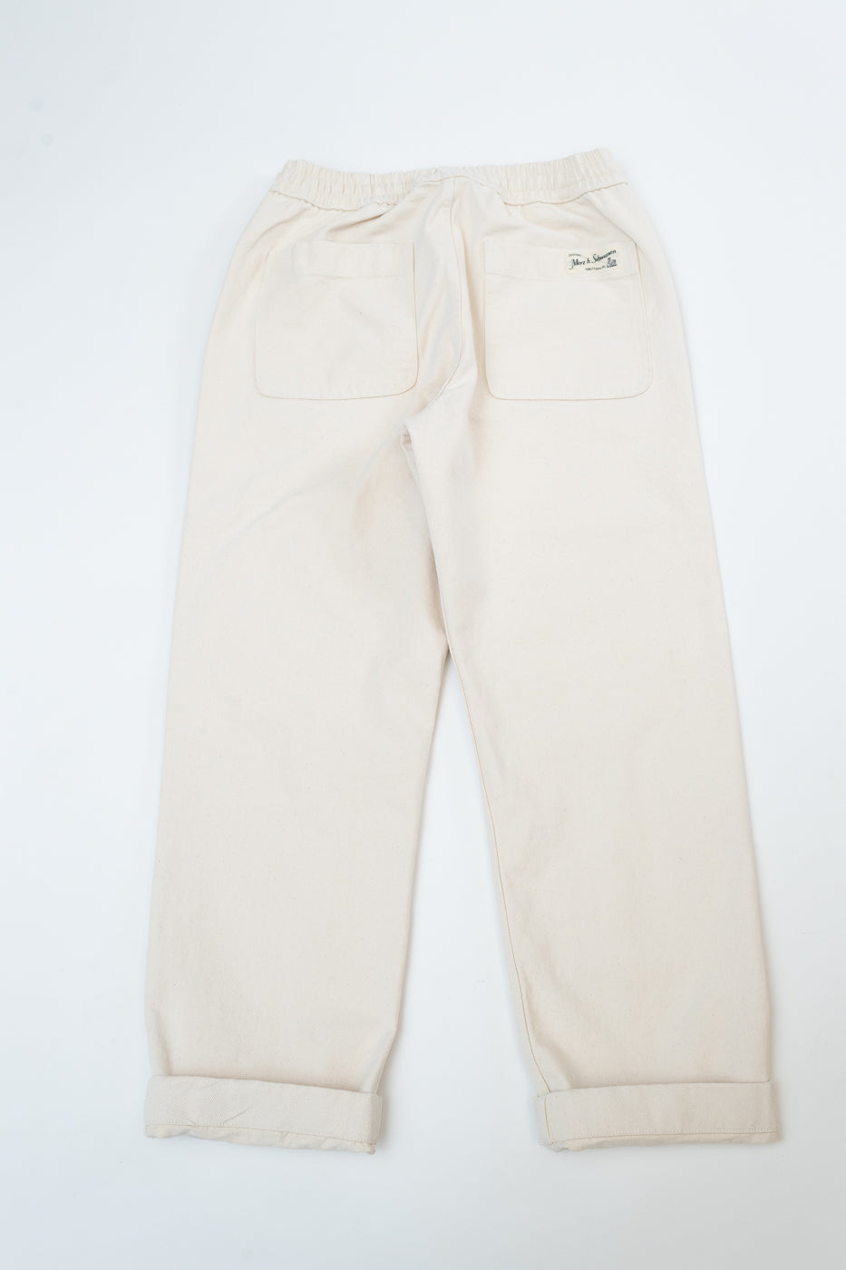 PANTS05.02 - Organic Cotton Broken Twill Drawstring Pants - Nature