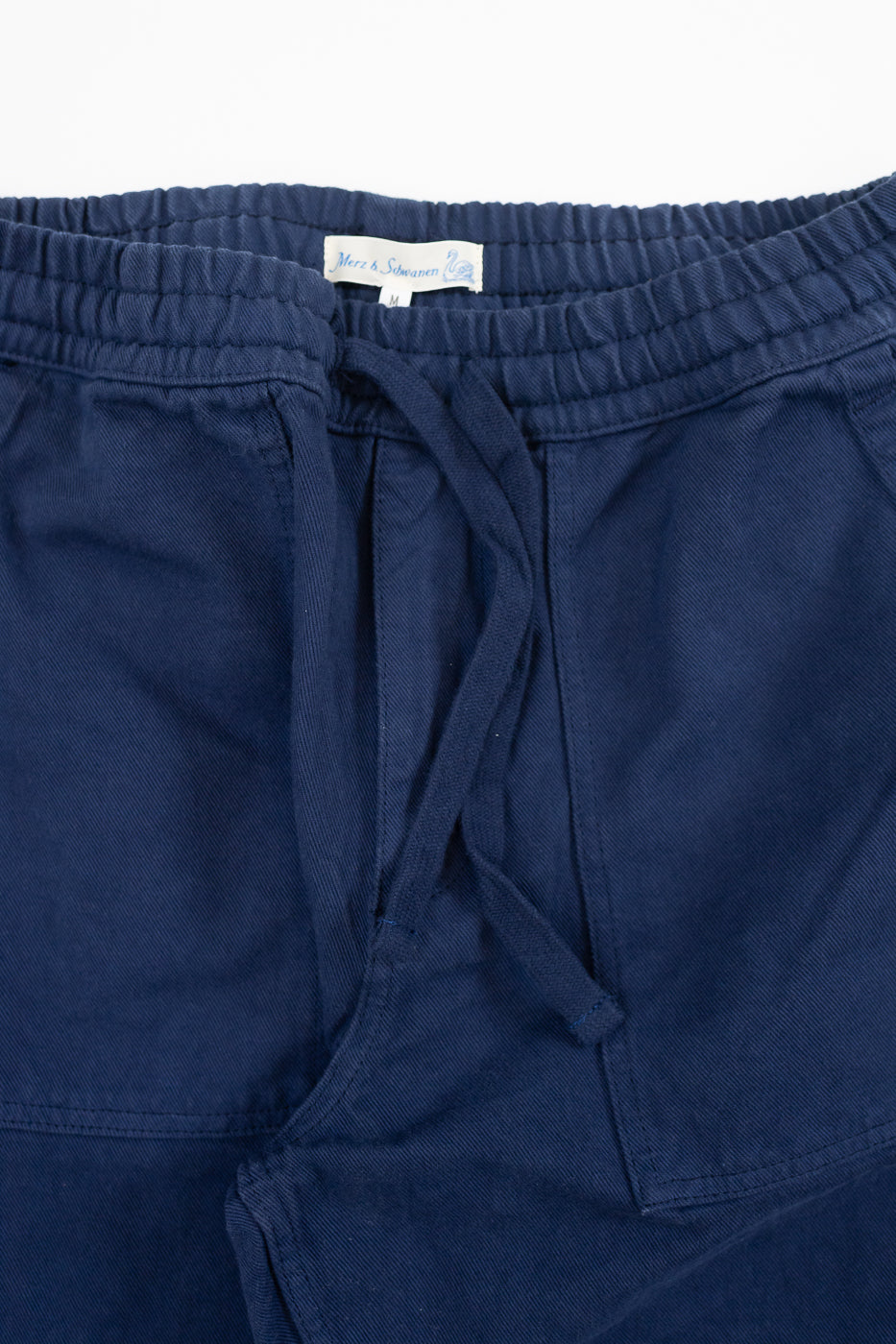 PANTS05.66 - Organic Cotton Broken Twill Drawstring Pants - Ink Blue