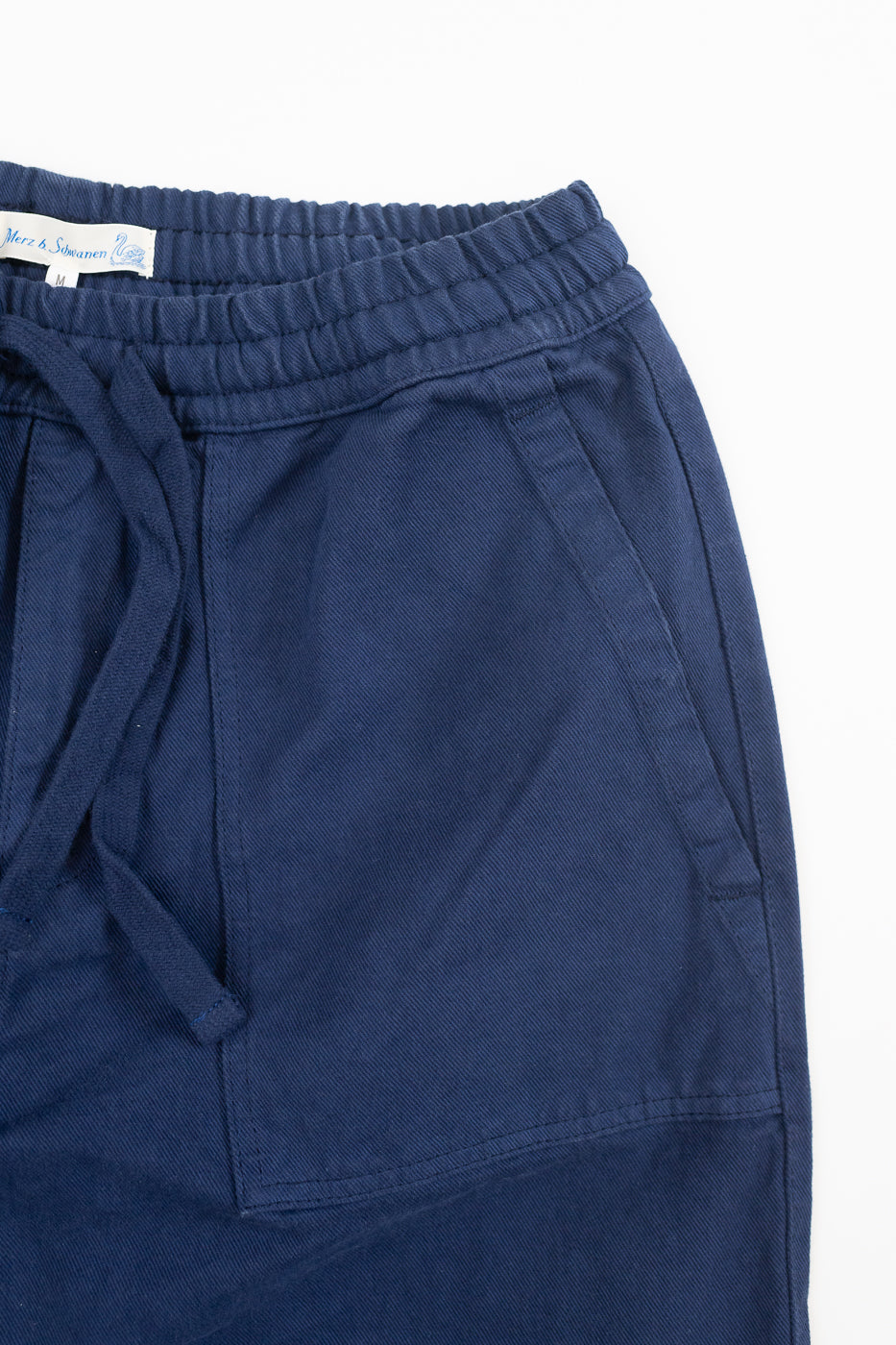 PANTS05.66 - Organic Cotton Broken Twill Drawstring Pants - Ink Blue