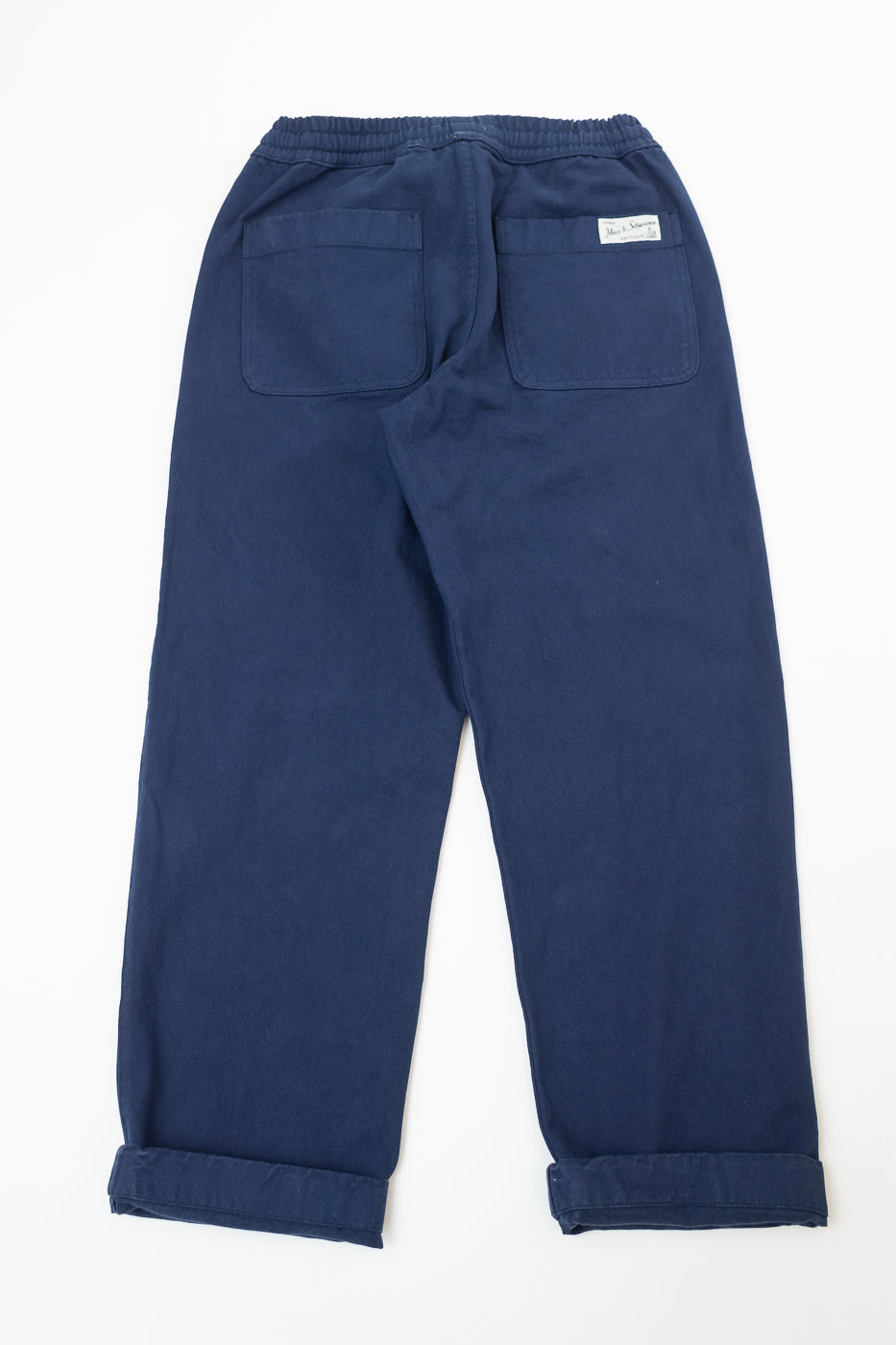 PANTS05.66 - Organic Cotton Broken Twill Drawstring Pants - Ink Blue