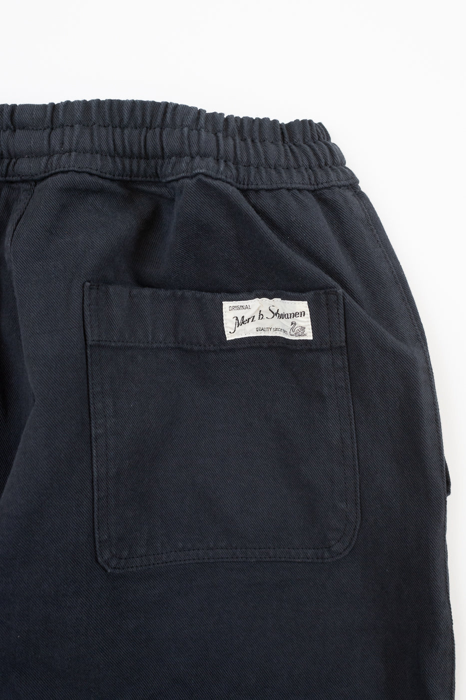 PANTS05.98 - Organic Cotton Broken Twill Drawstring Pants - Charcoal