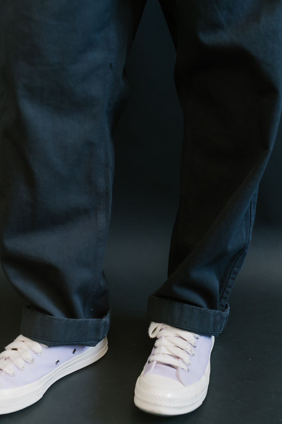 PANTS05.98 - Organic Cotton Broken Twill Drawstring Pants - Charcoal