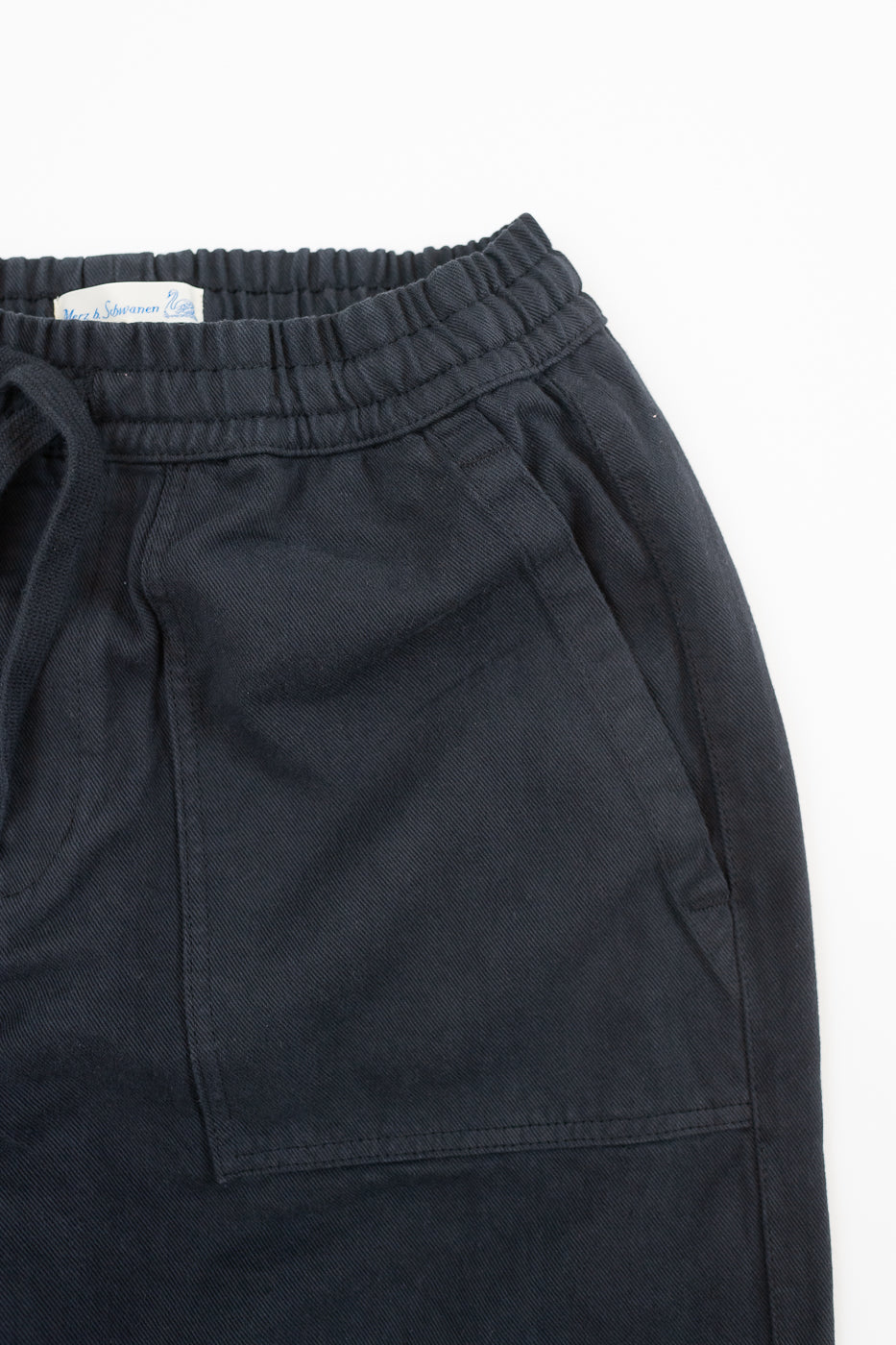 PANTS05.98 - Organic Cotton Broken Twill Drawstring Pants - Charcoal