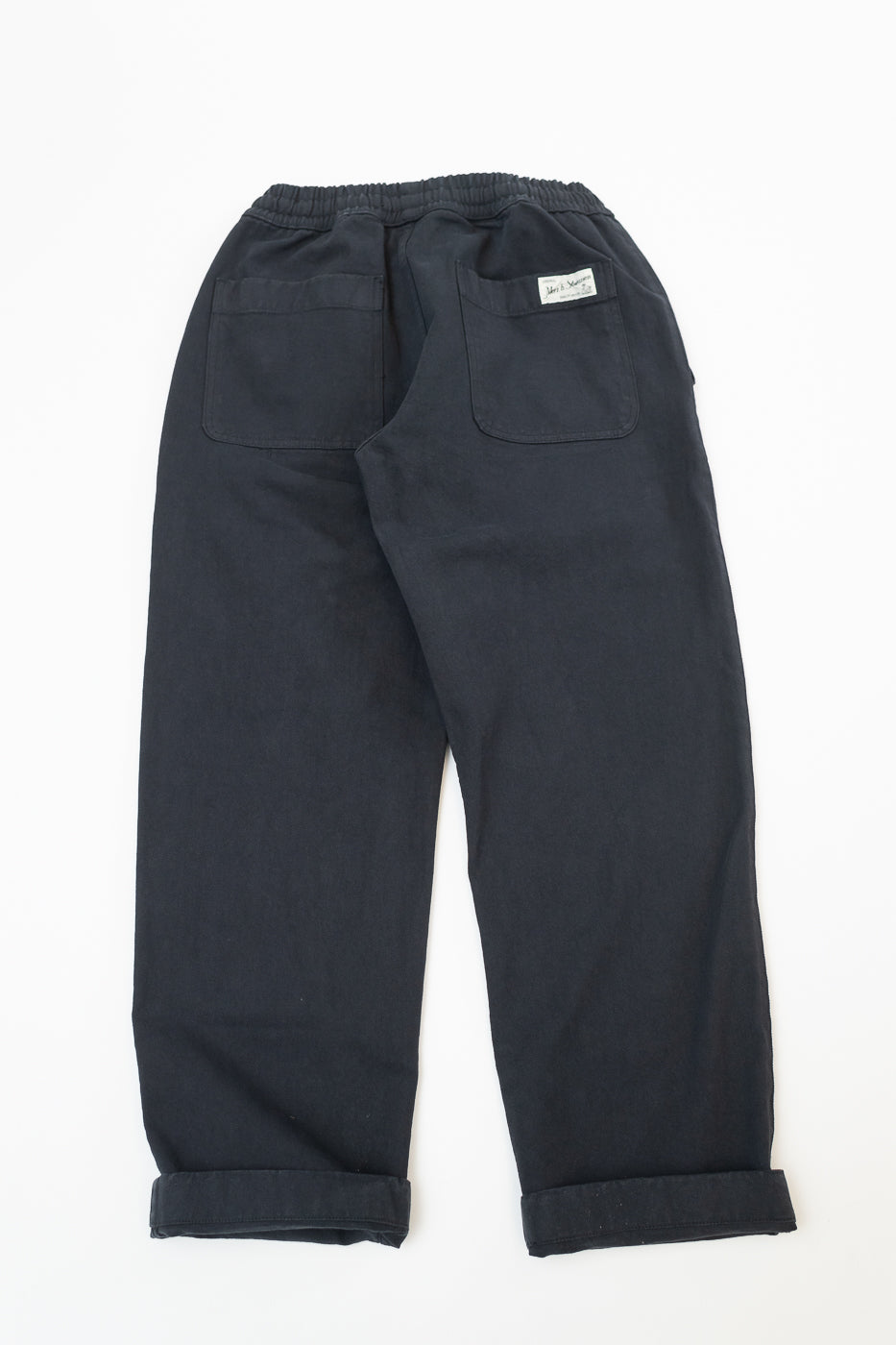 PANTS05.98 - Organic Cotton Broken Twill Drawstring Pants - Charcoal
