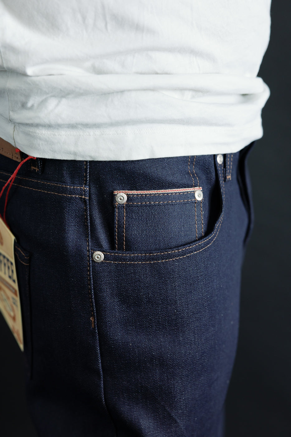 12.5oz - Coffee Dye Selvedge - Strong Guy