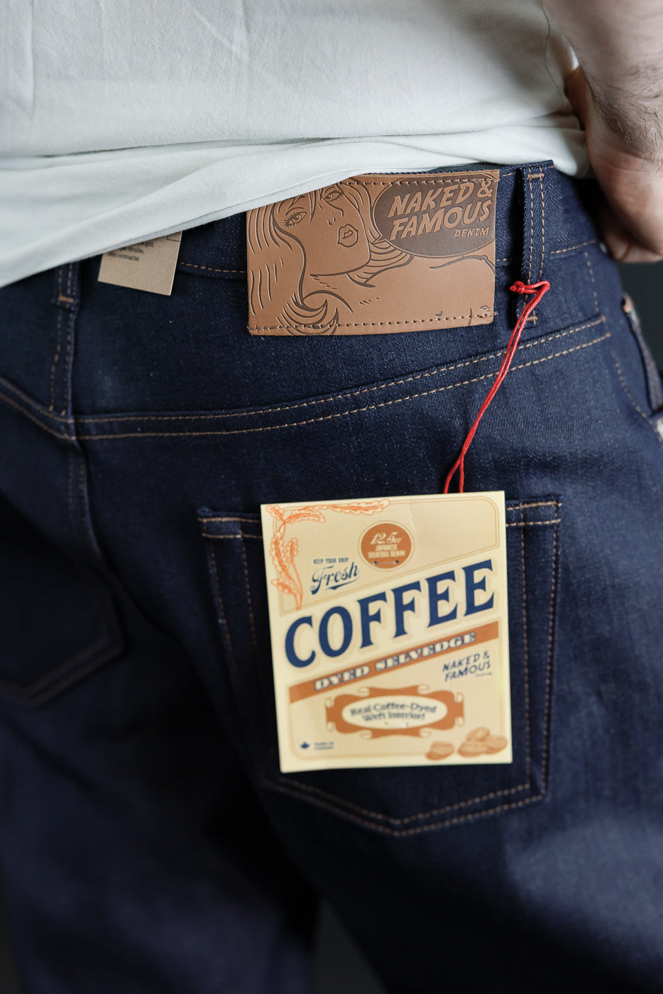 12.5oz - Coffee Dye Selvedge - Strong Guy