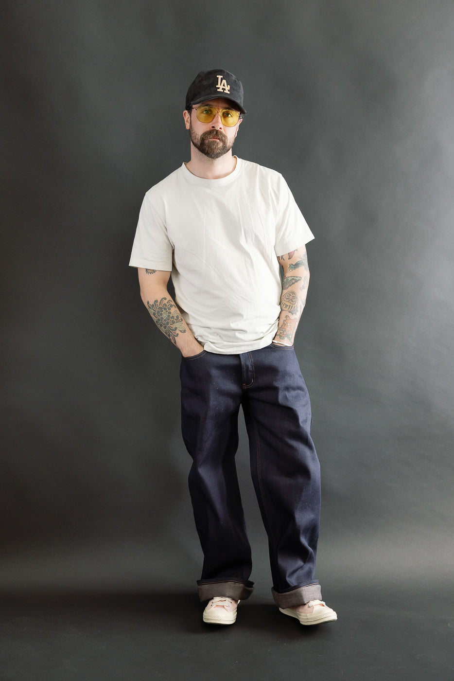 12.5oz - Coffee Dye Selvedge - Strong Guy