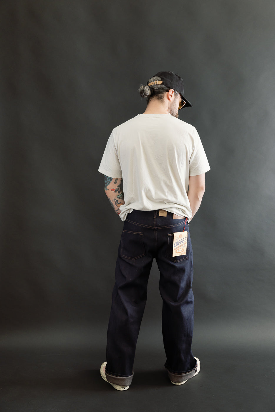 12.5oz - Coffee Dye Selvedge - Strong Guy