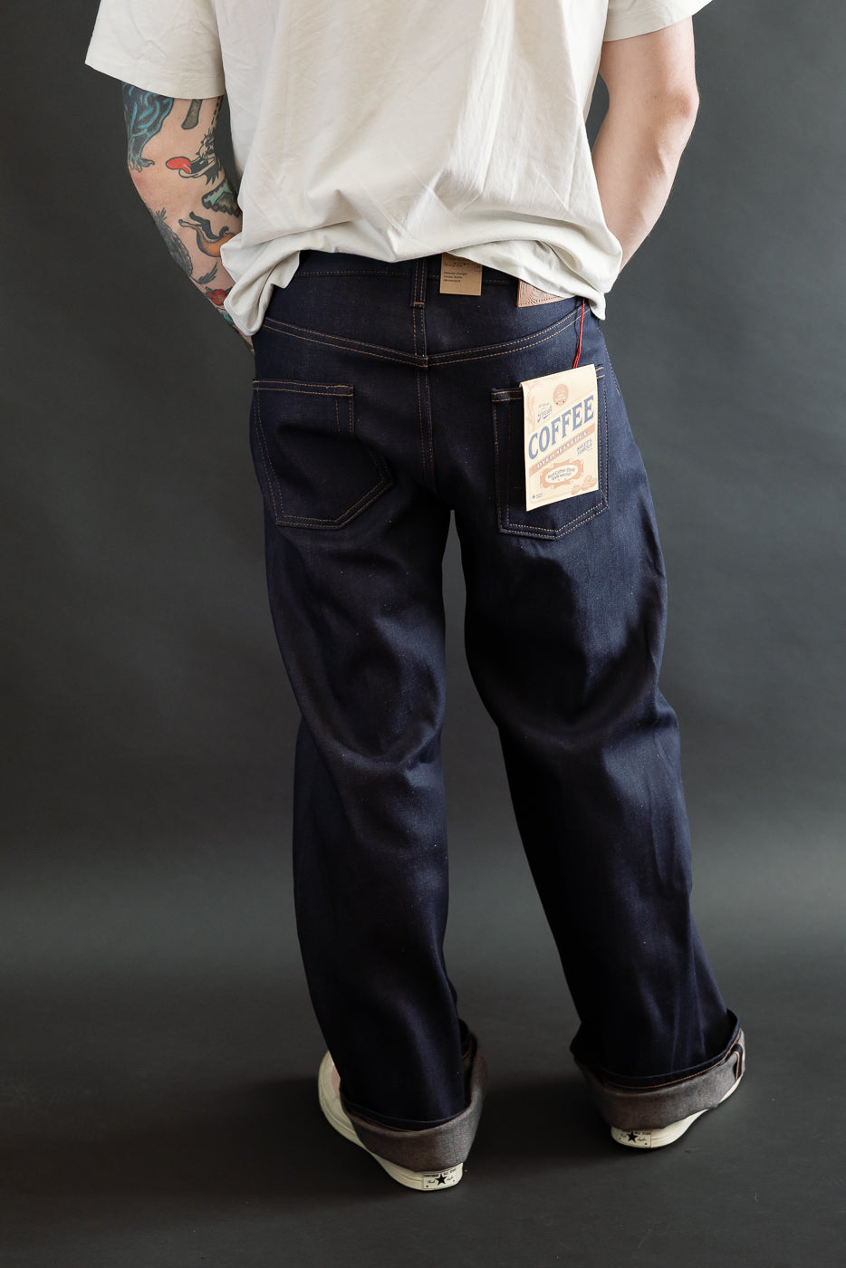 12.5oz - Coffee Dye Selvedge - Strong Guy