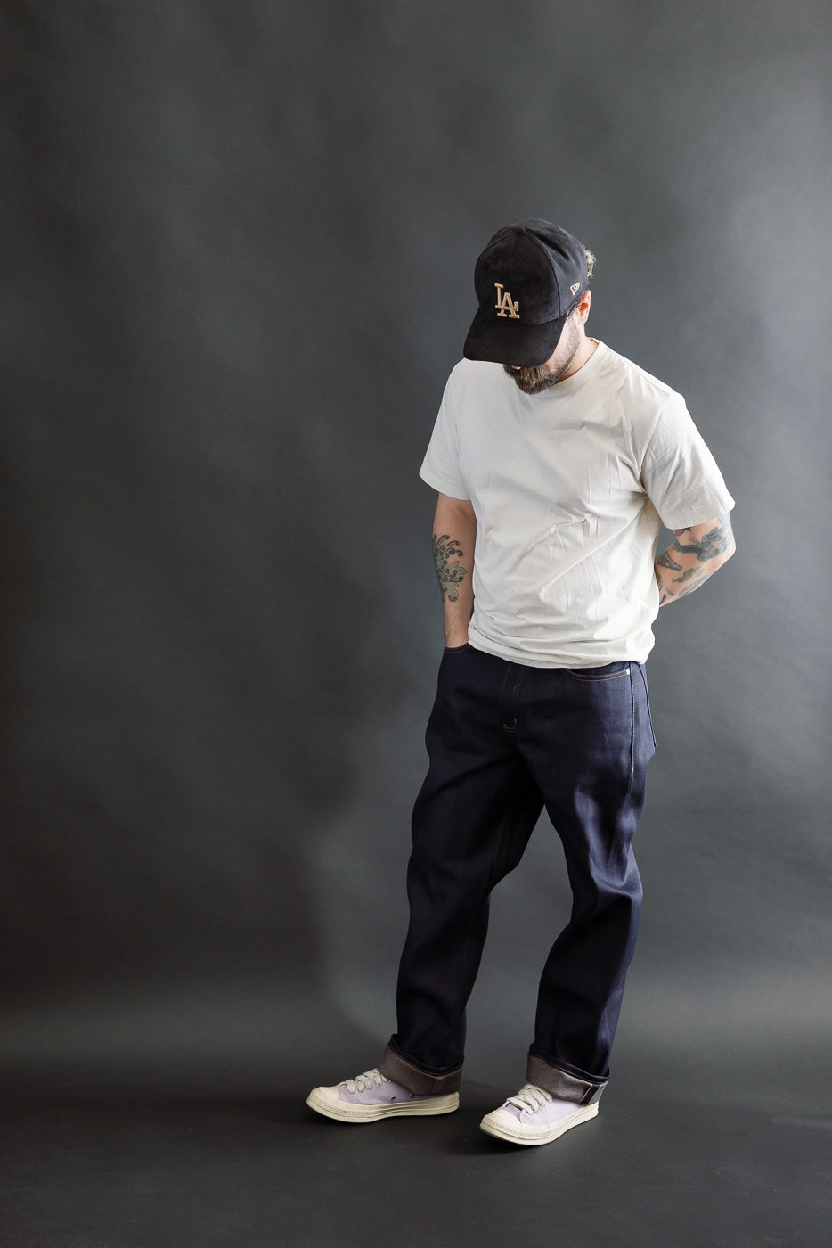 12.5oz - Coffee Dye Selvedge - True Guy