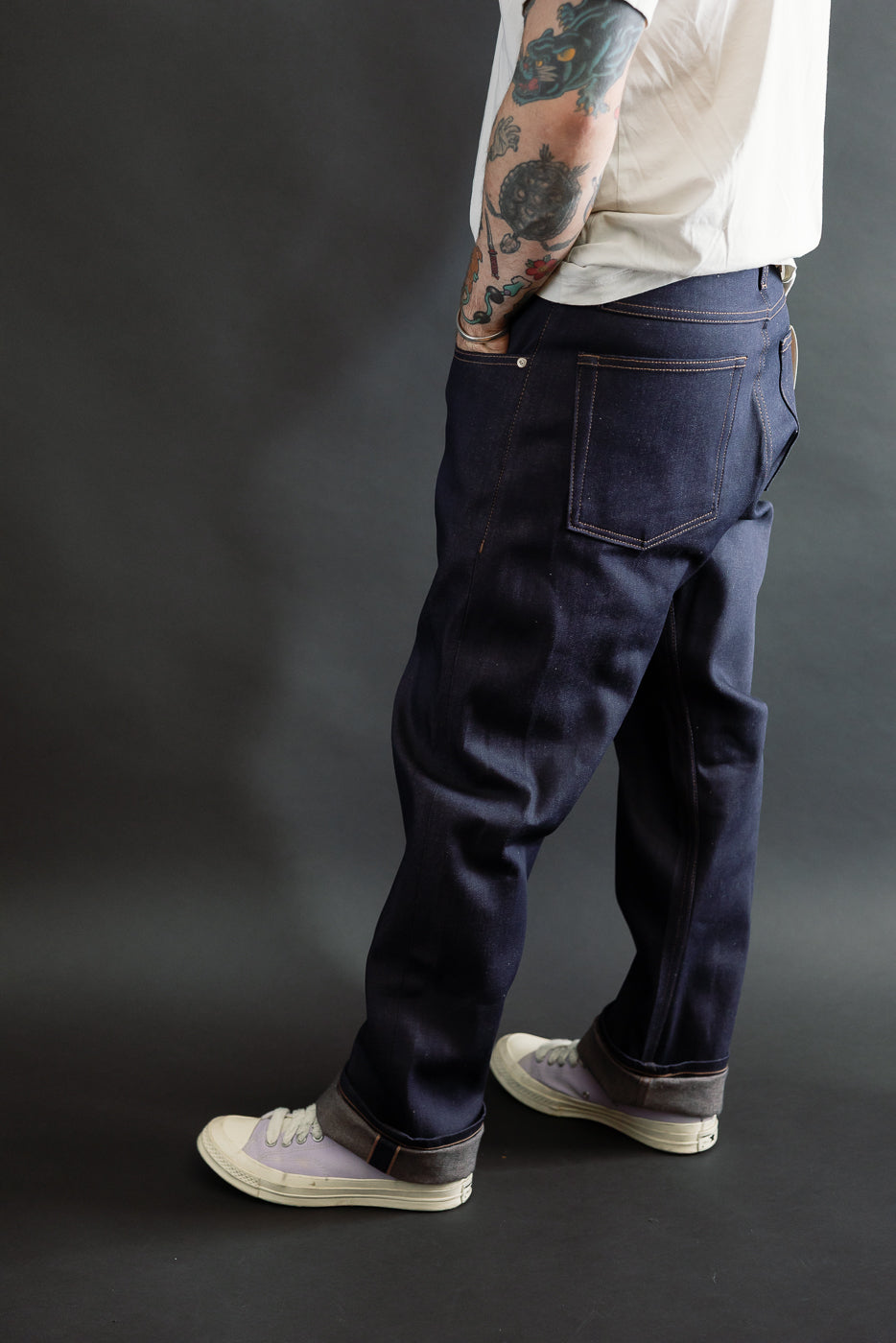 12.5oz - Coffee Dye Selvedge - True Guy
