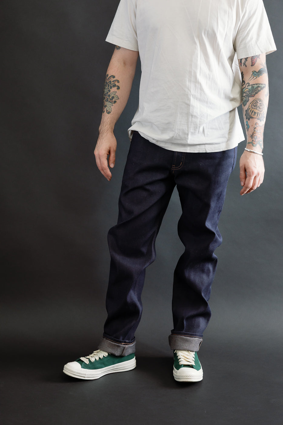 12.5oz - Coffee Dye Selvedge - Weird Guy