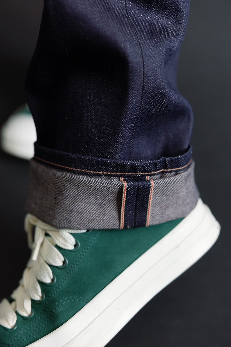 12.5oz - Coffee Dye Selvedge - Weird Guy