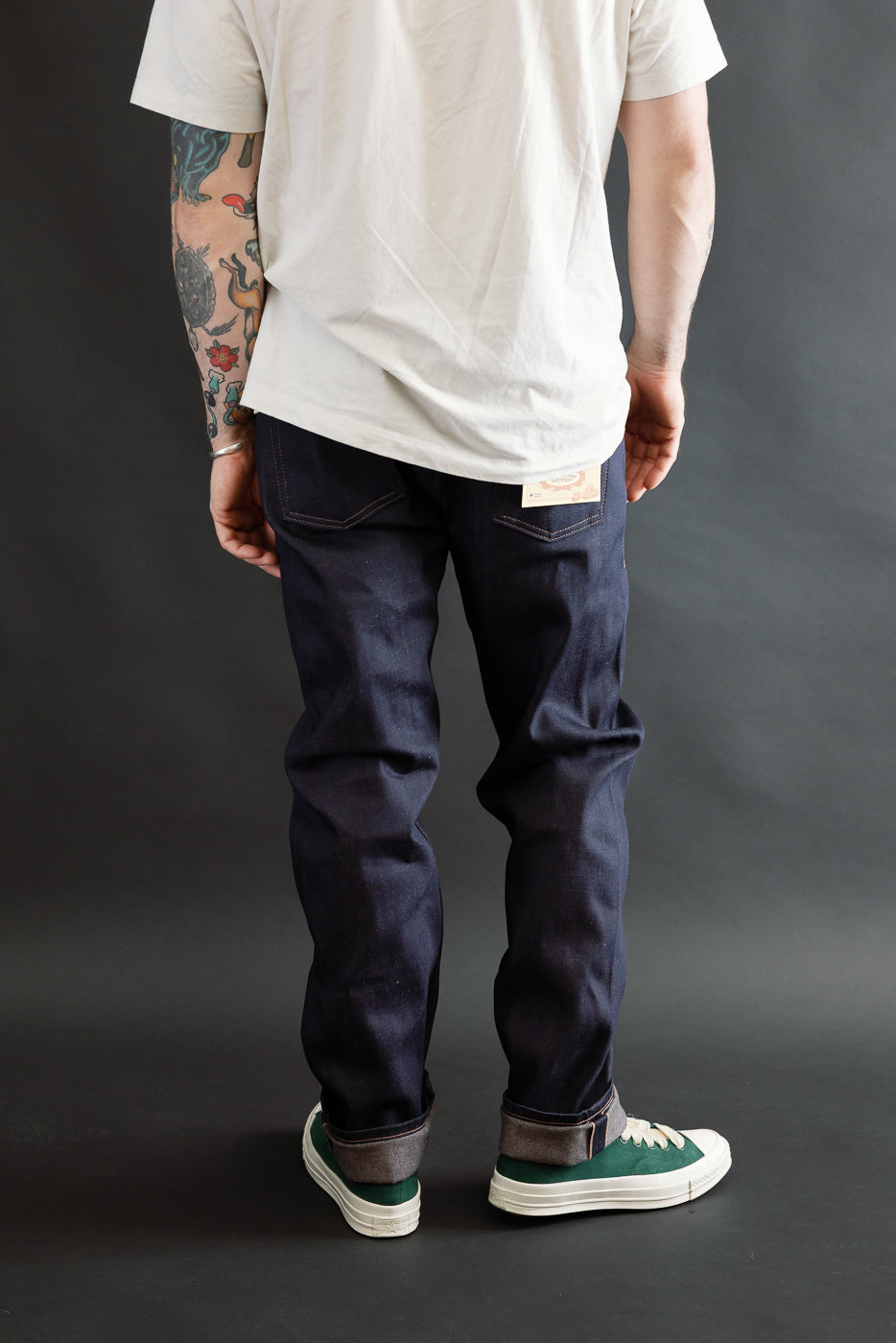 12.5oz - Coffee Dye Selvedge - Weird Guy