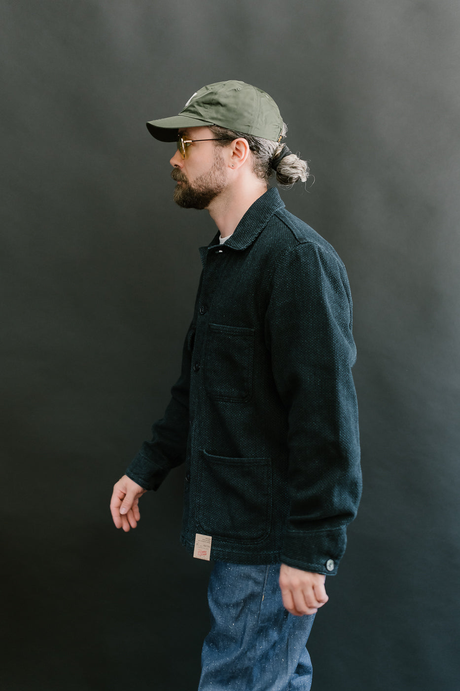 12.5oz - Indigo Sashiko - Chore Coat