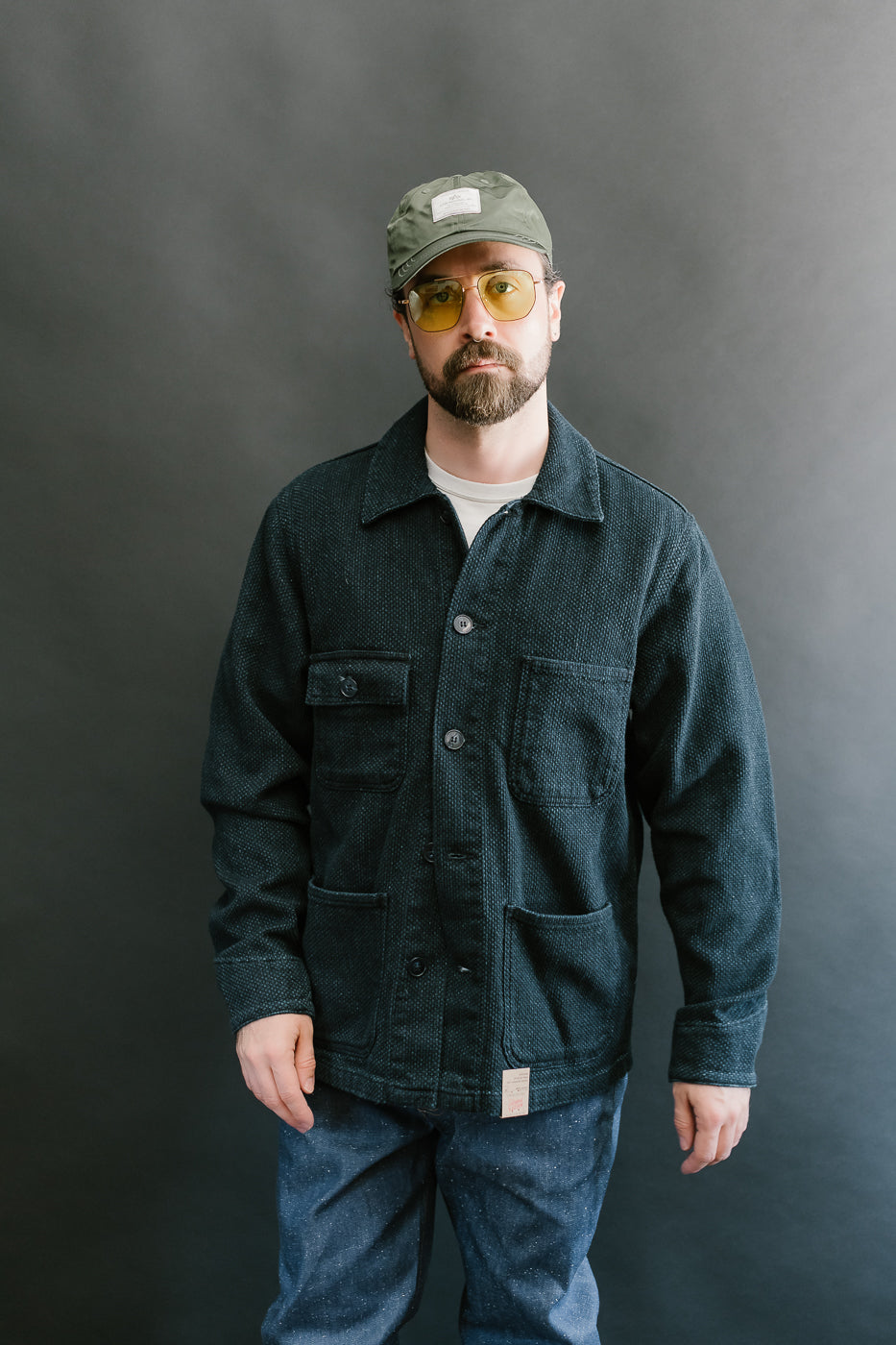 12.5oz - Indigo Sashiko - Chore Coat