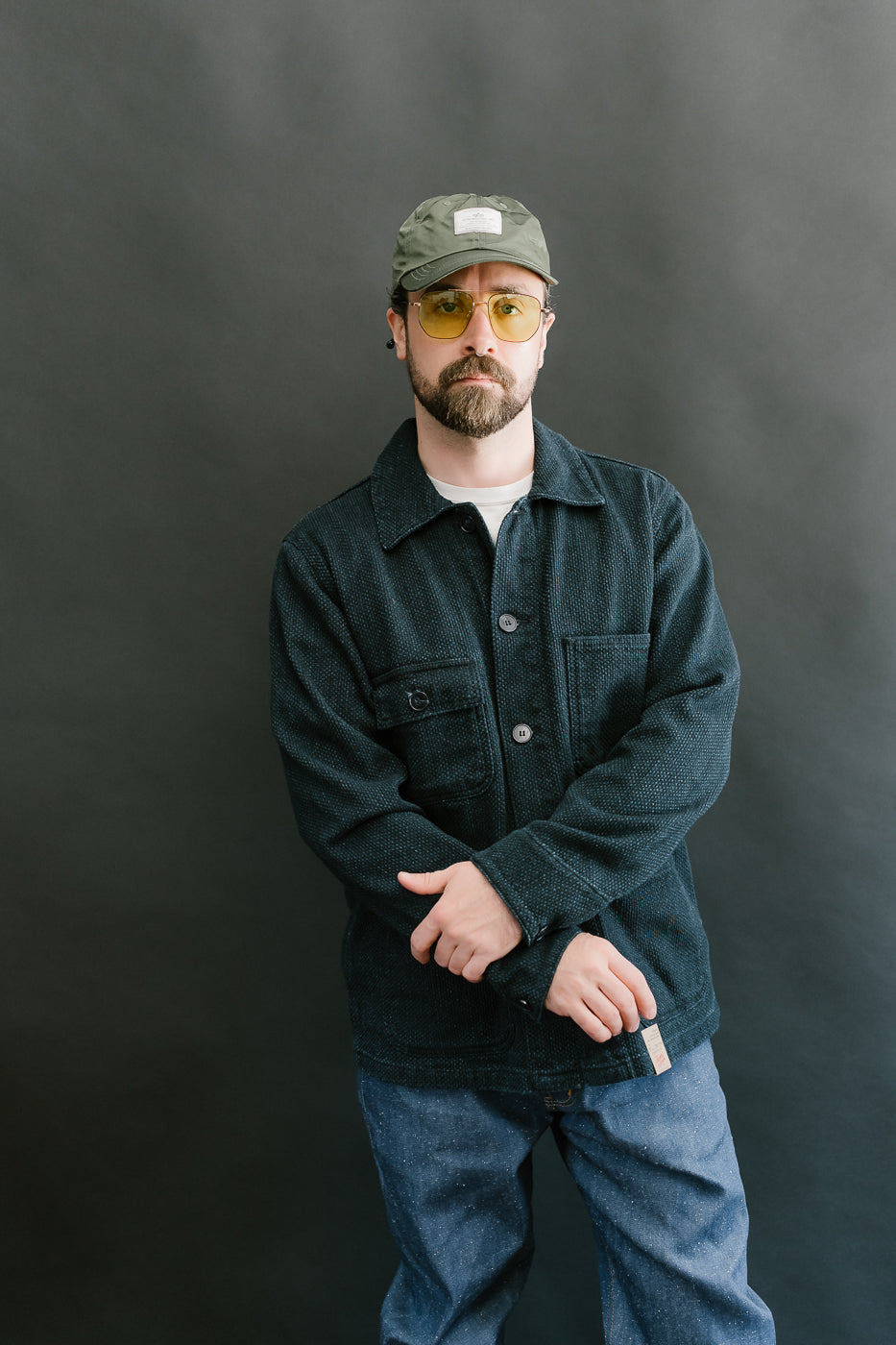 12.5oz - Indigo Sashiko - Chore Coat