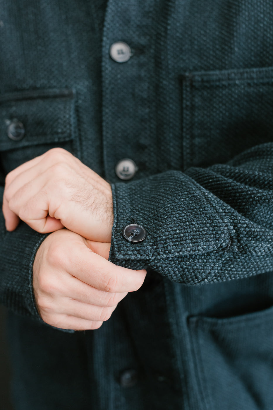 12.5oz - Indigo Sashiko - Chore Coat