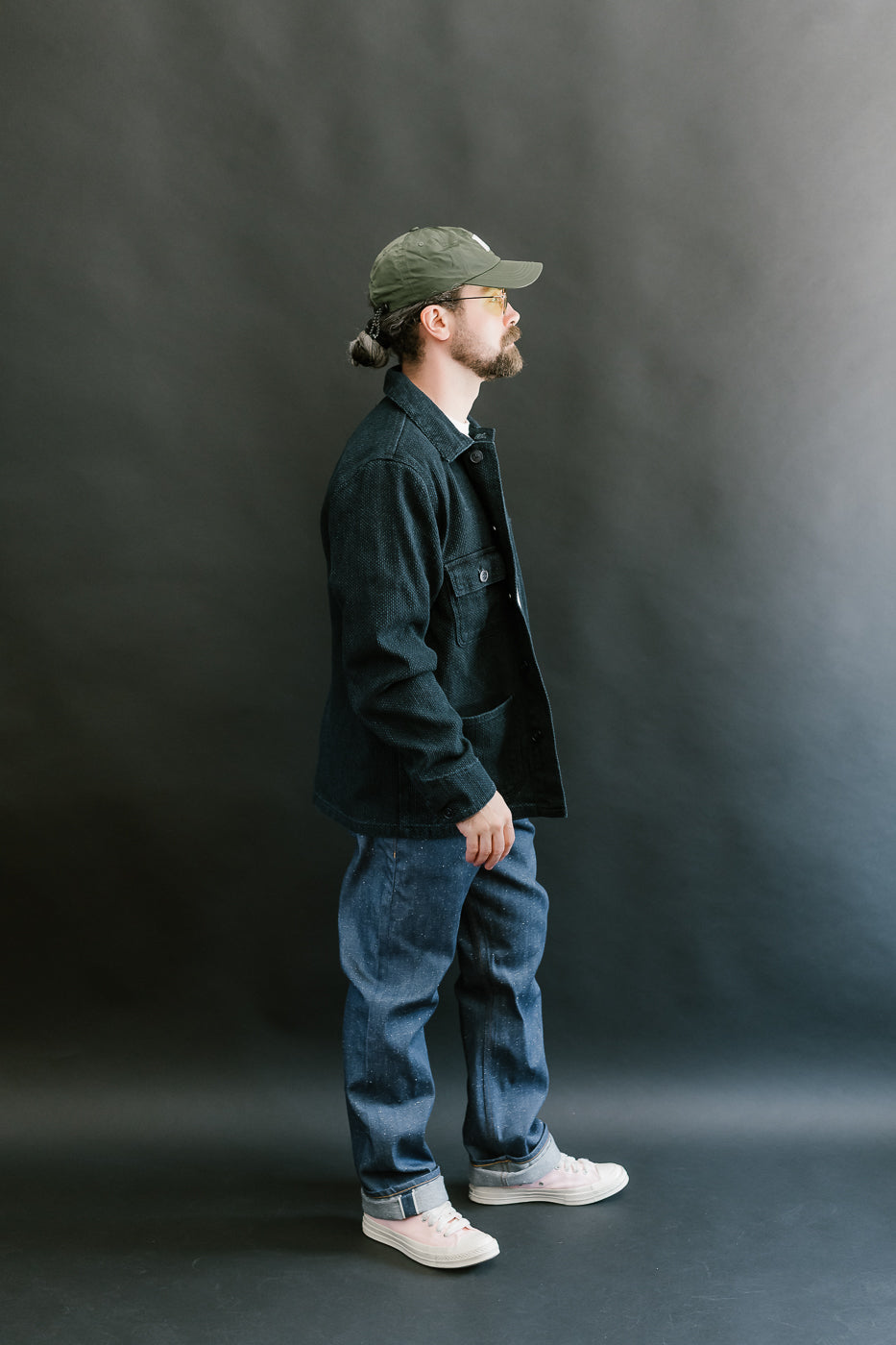 12.5oz - Indigo Sashiko - Chore Coat