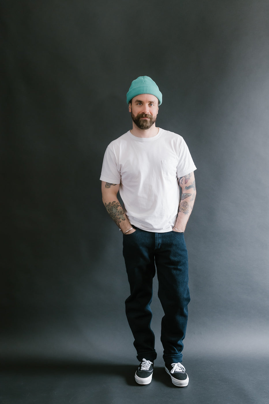 12.5oz - Indigo Sashiko Jeans - Easy Guy