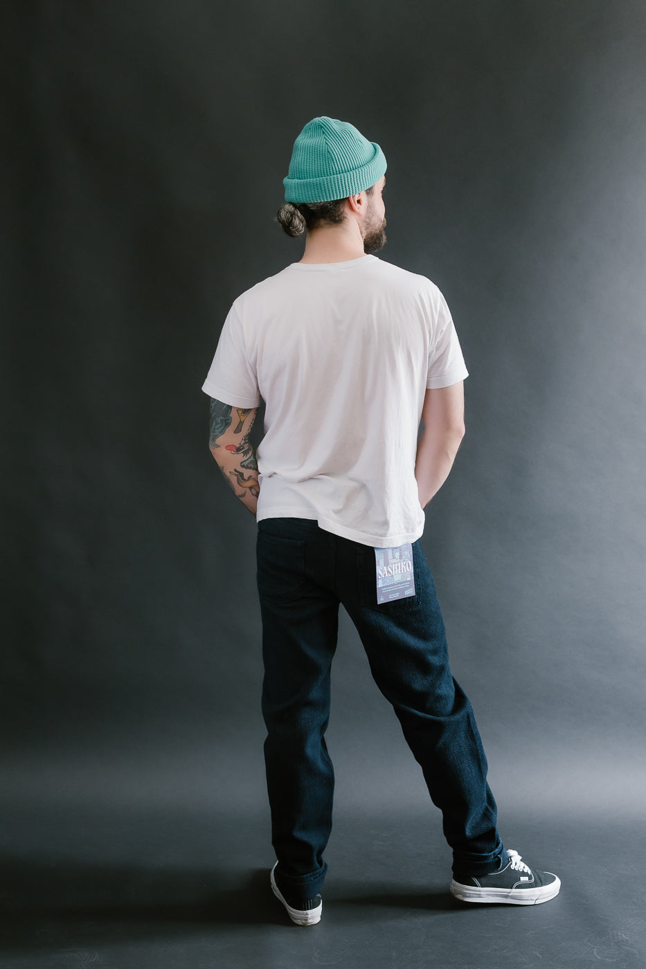 12.5oz - Indigo Sashiko Jeans - Easy Guy