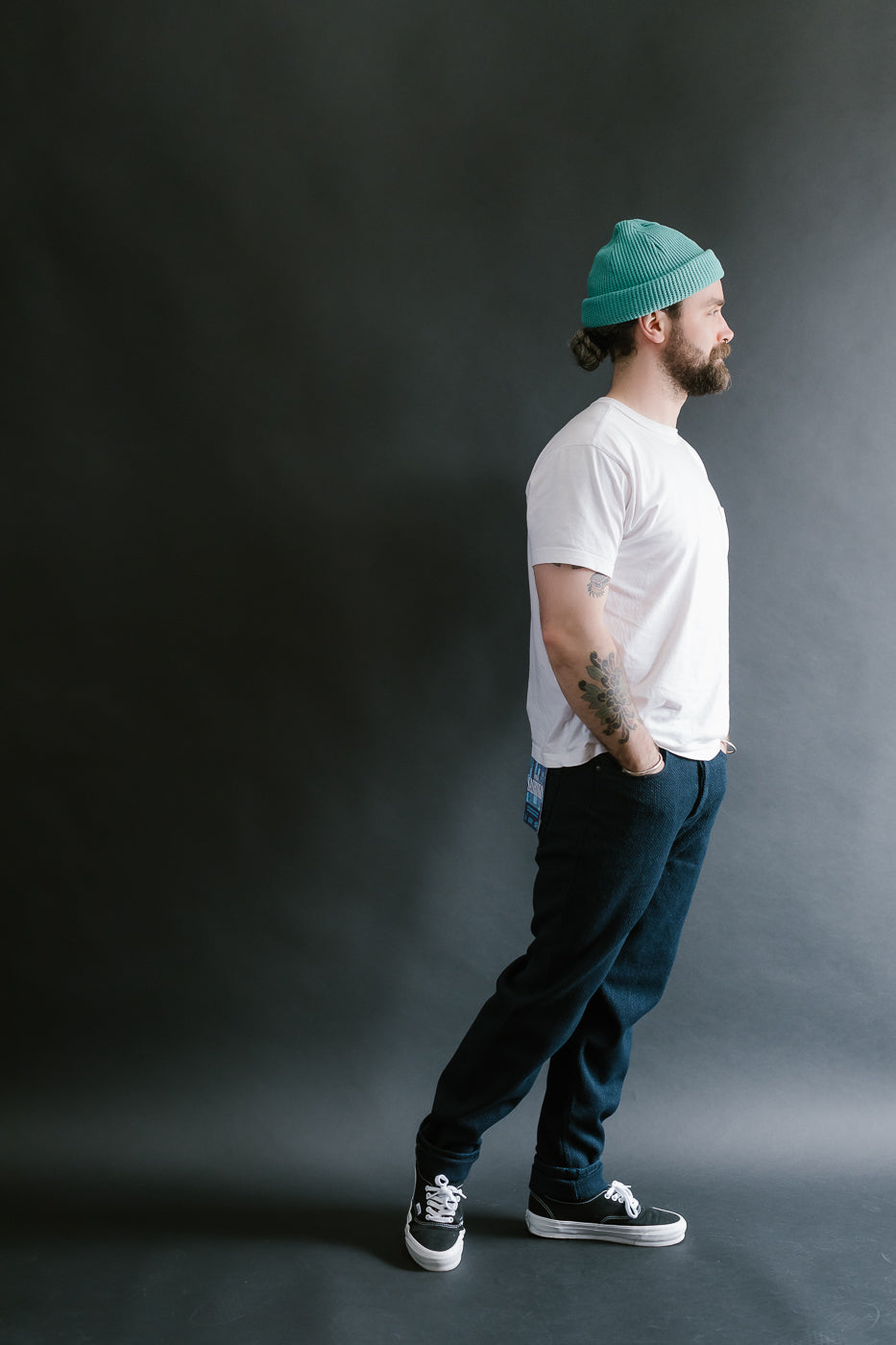 12.5oz - Indigo Sashiko Jeans - Easy Guy