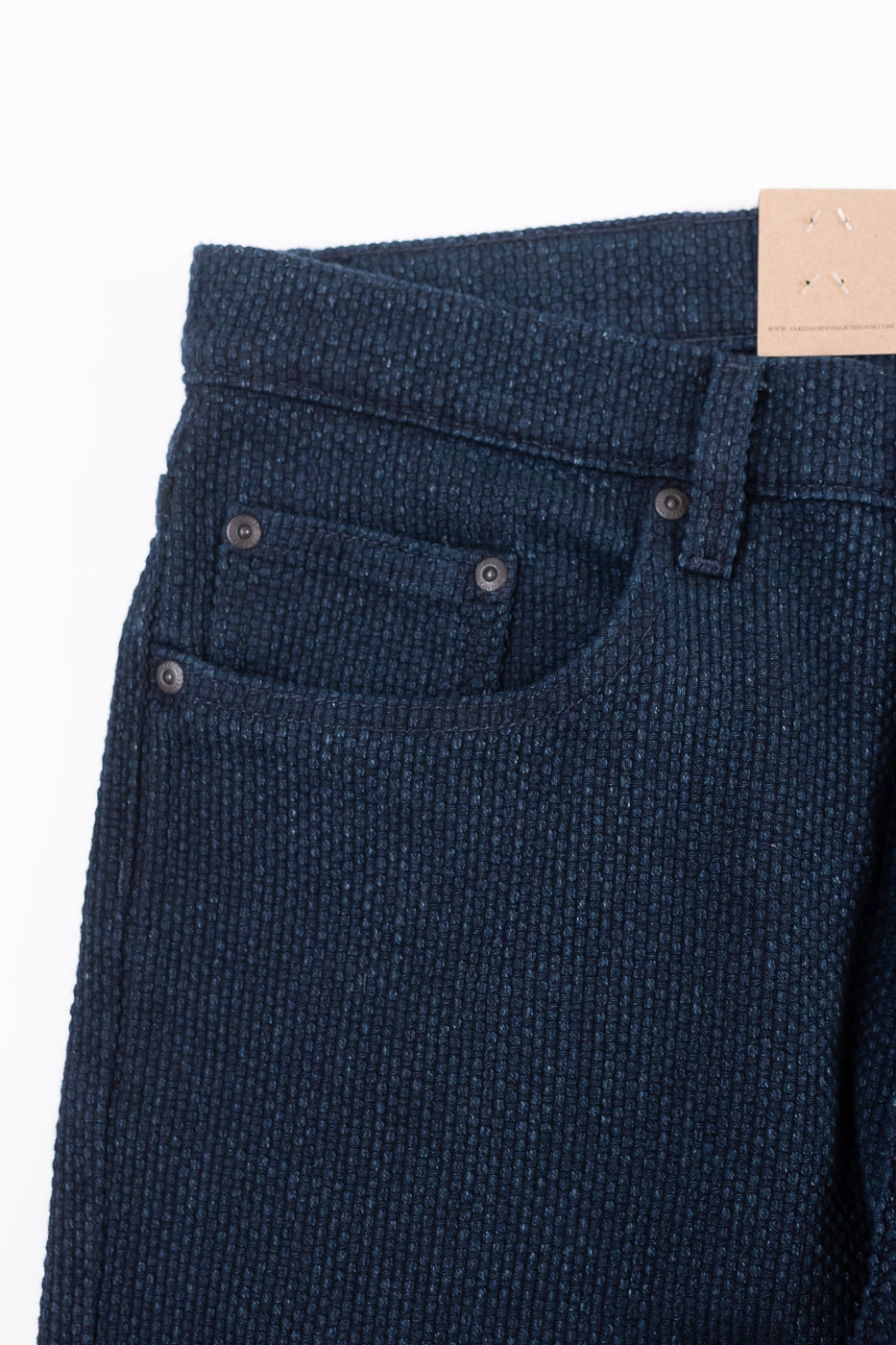 12.5oz - Indigo Sashiko Jeans - Easy Guy