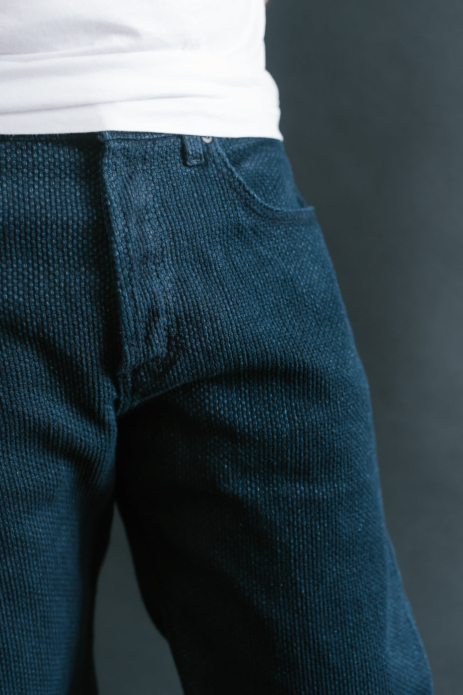 12.5oz - Indigo Sashiko Jeans - Easy Guy