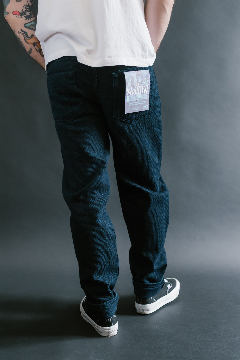 12.5oz - Indigo Sashiko Jeans - Easy Guy
