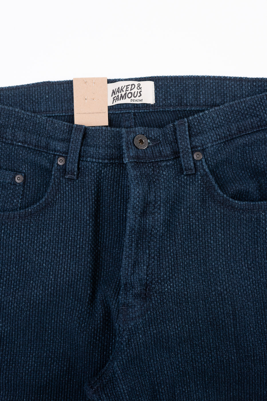 12.5oz - Indigo Sashiko Jeans - Strong Guy