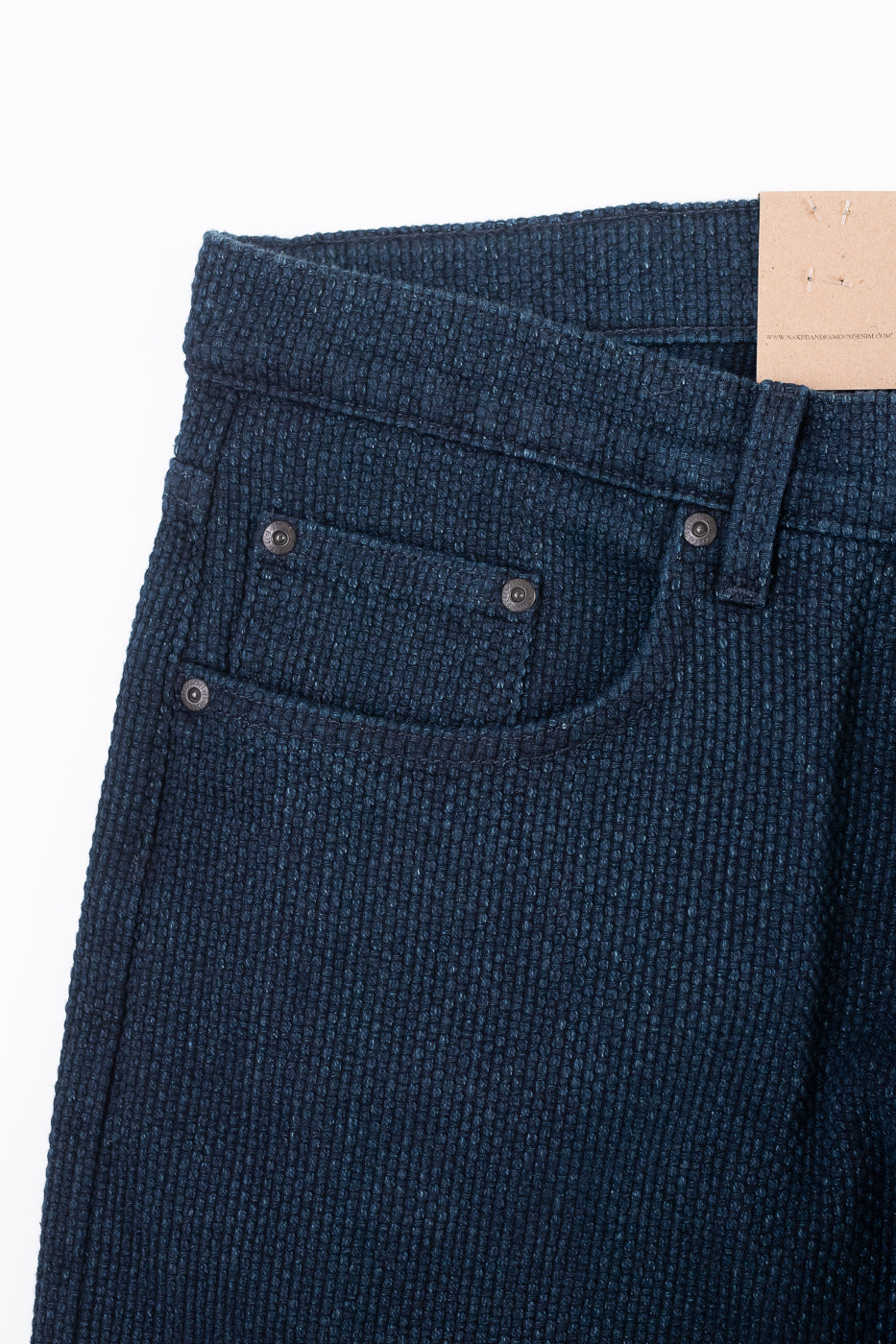 12.5oz - Indigo Sashiko Jeans - Strong Guy