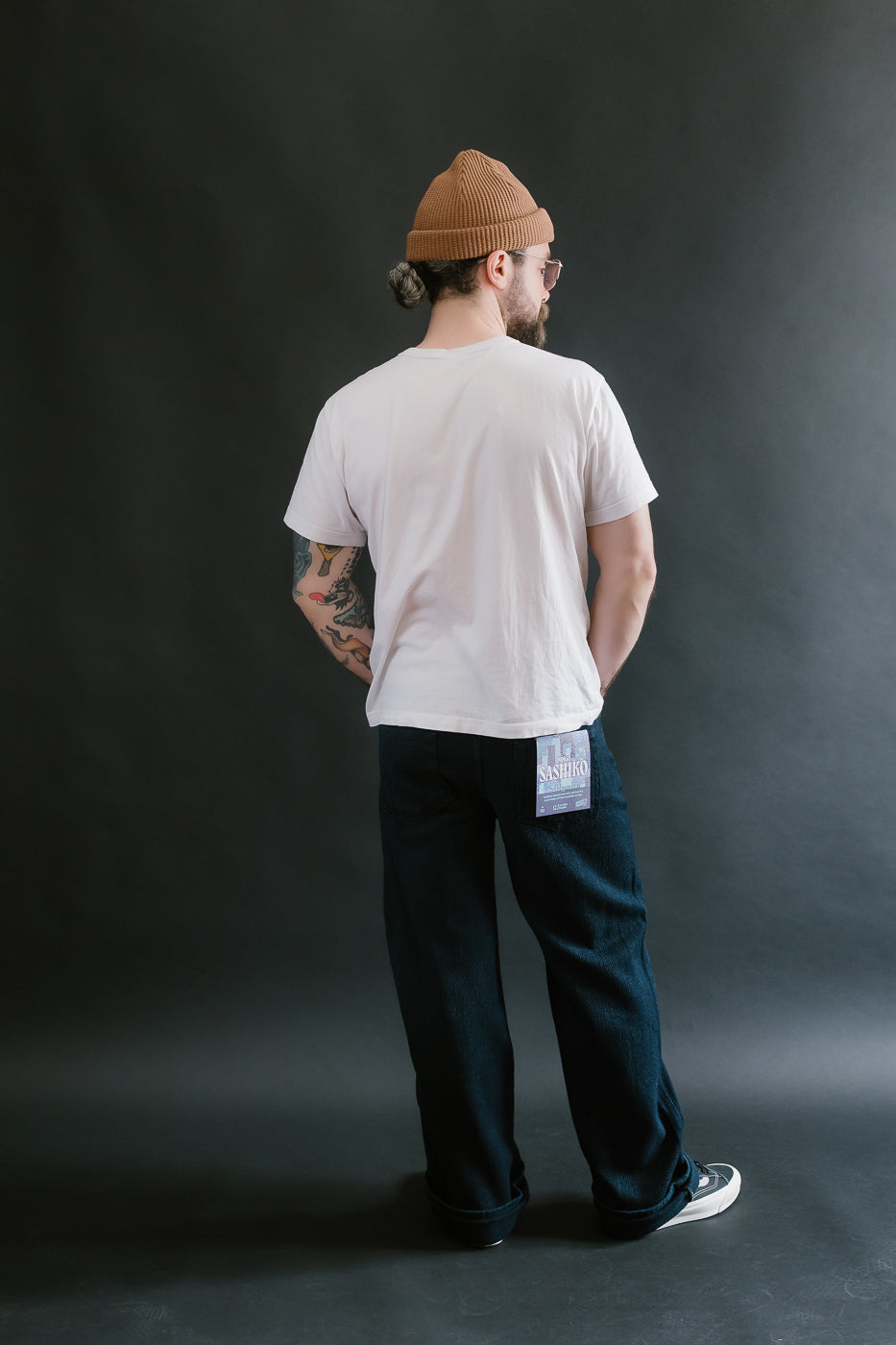 12.5oz - Indigo Sashiko Jeans - Strong Guy