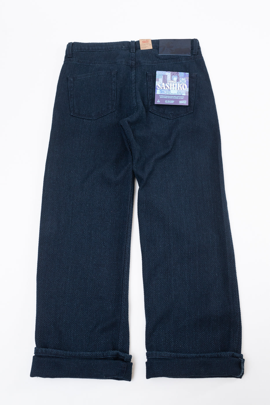 12.5oz - Indigo Sashiko Jeans - Strong Guy