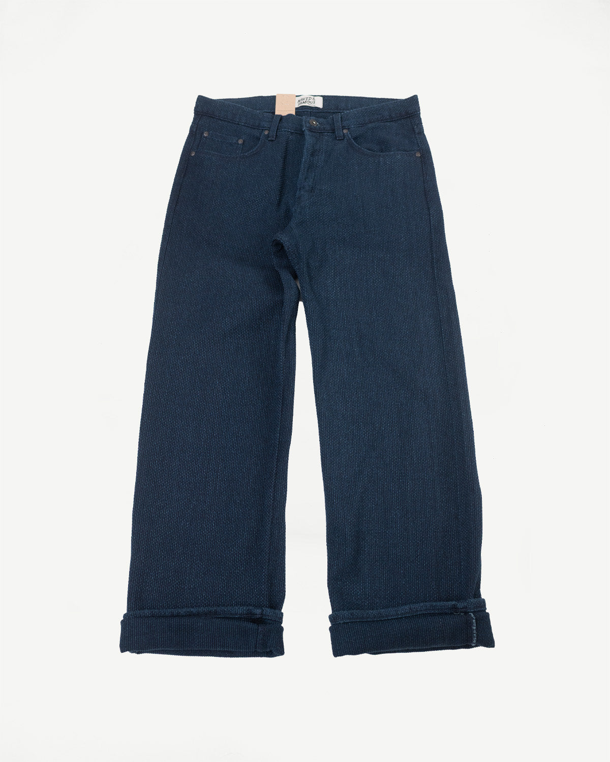 12.5oz - Indigo Sashiko Jeans - Strong Guy
