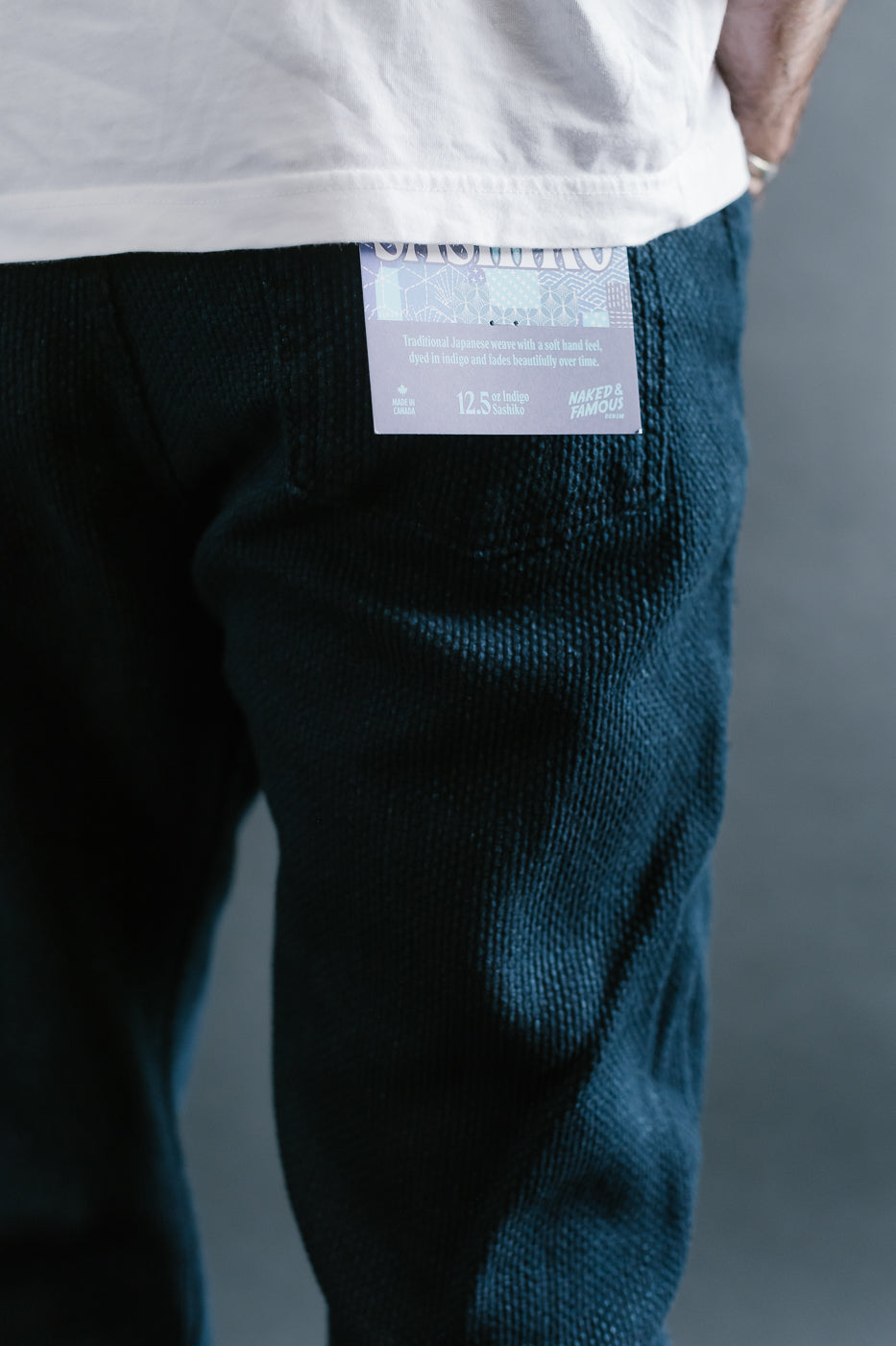 12.5oz - Indigo Sashiko Jeans - True Guy