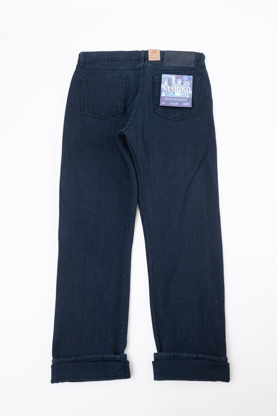 12.5oz - Indigo Sashiko Jeans - True Guy