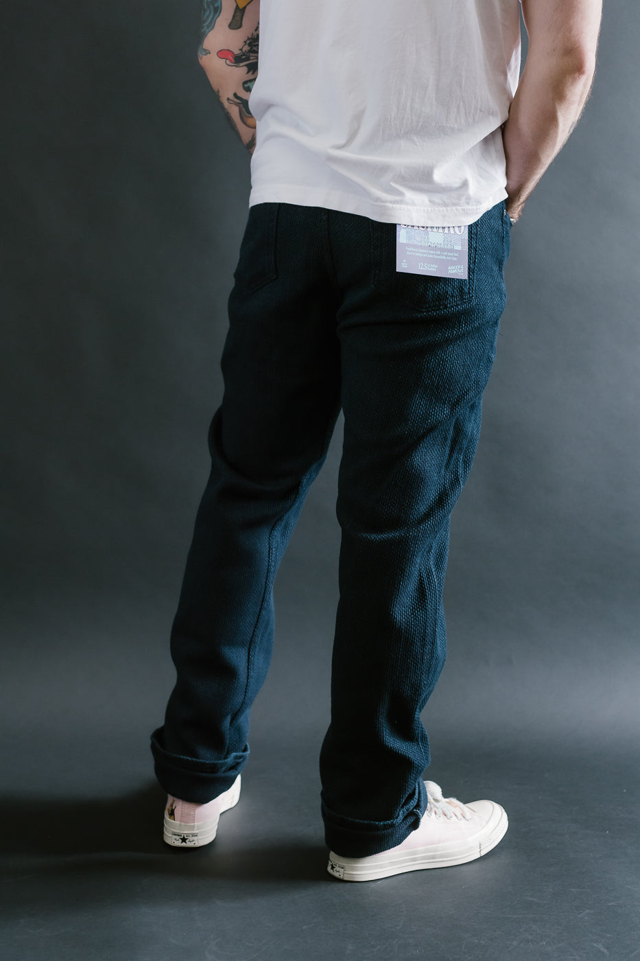 12.5oz - Indigo Sashiko Jeans - True Guy