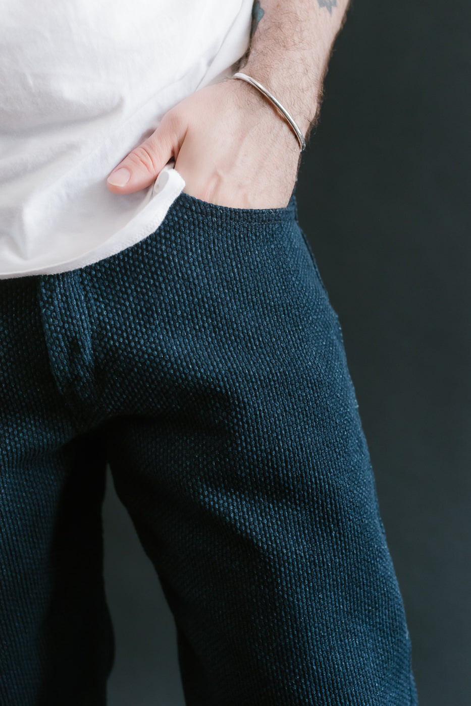 12.5oz - Indigo Sashiko Jeans - Weird Guy