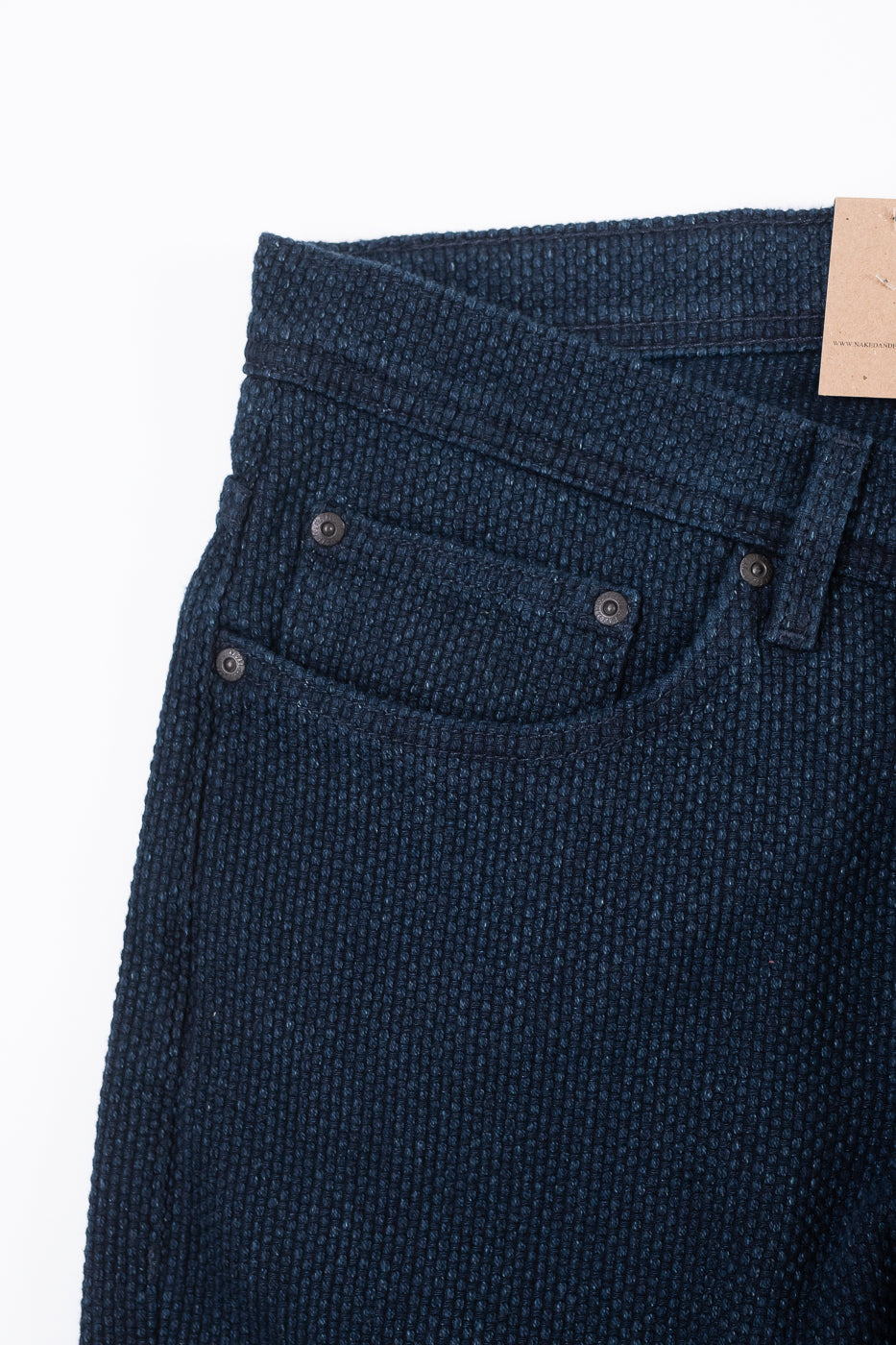 12.5oz - Indigo Sashiko Jeans - Weird Guy