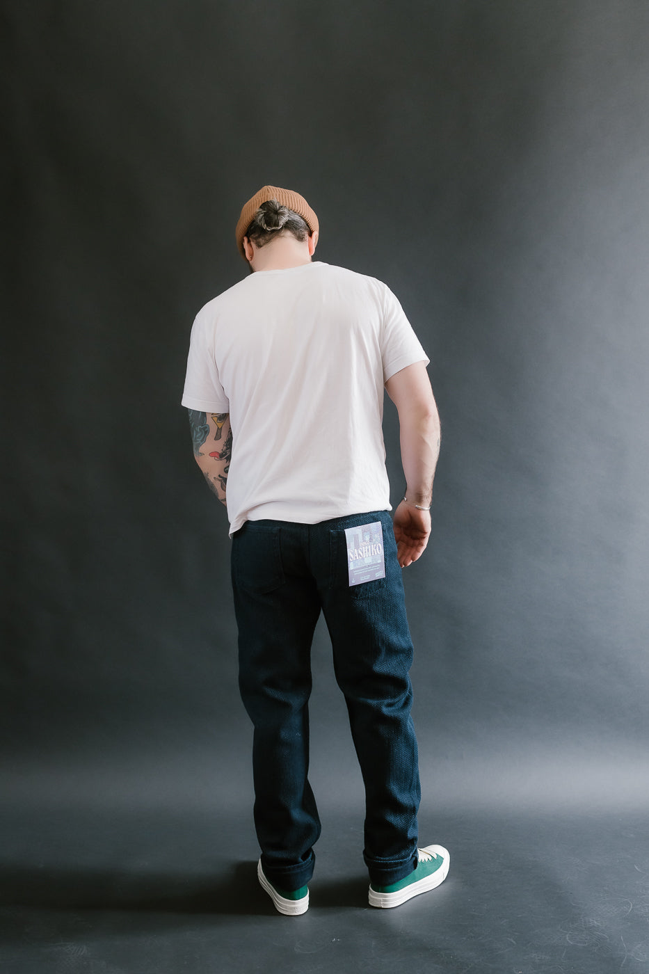 12.5oz - Indigo Sashiko Jeans - Weird Guy